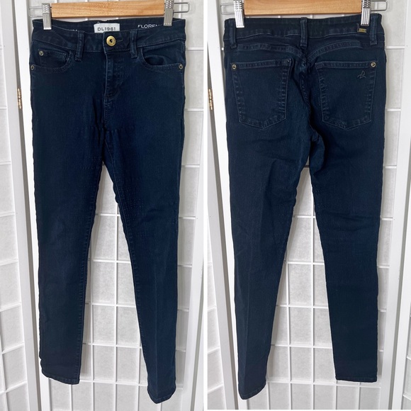 DL1961 Dark Wash Denim Florence Insta Sculpt Skinny Jean | Size 24 - Picture 1 of 6